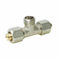 картинка Тройник с наружной резьбой 20x1/2x20 цанга АРЕ от магазина Сантехника "АПТУС Торг"